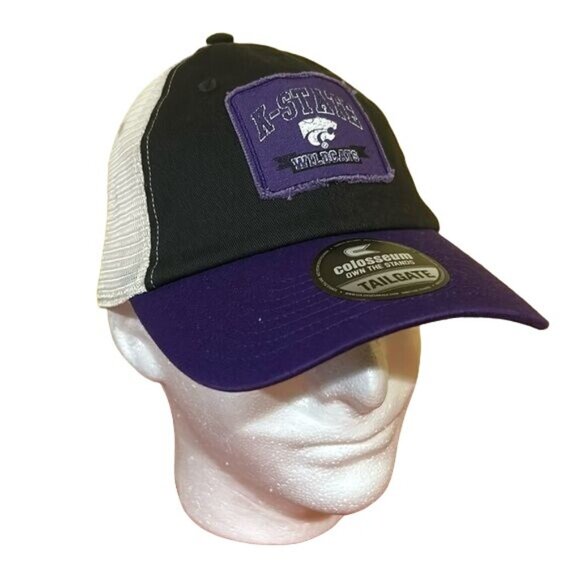 Kentucky State Wildcats Trucker Purple SnapBack Colosseum New - Picture 1 of 7